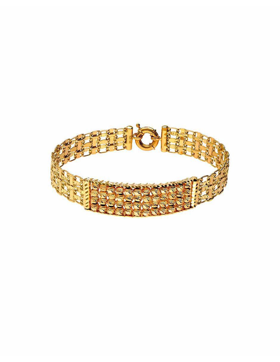 Pulsera de oro con zirconia 14 K Pulsera de oro con zirconia 14 K
