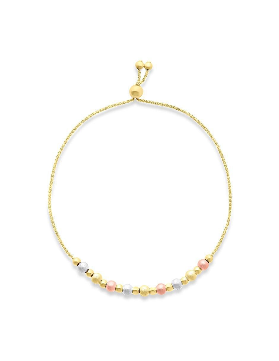 Pulsera de oro 14 K acabado brillante Pulsera de oro 14 K acabado brillante