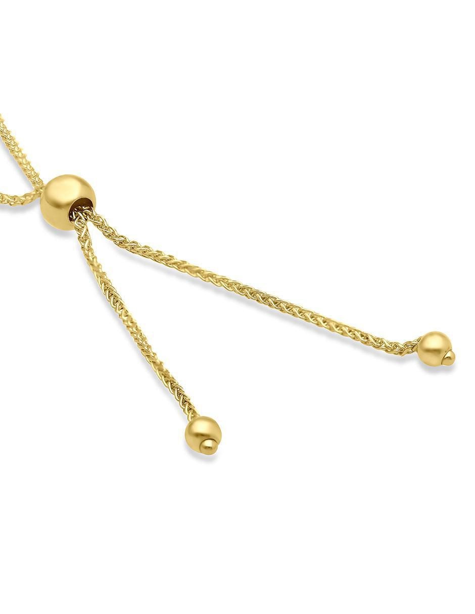 Pulsera de oro 14 K acabado brillante 3