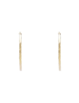 Arracadas de oro 14 K con acabado texturizado