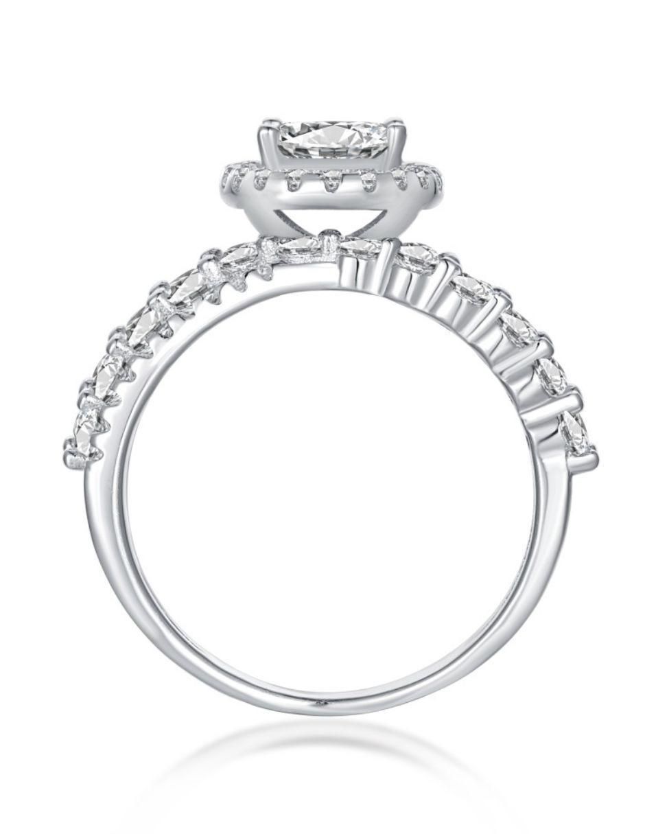 Anillo de compromiso de plata P 925 Majestic 4