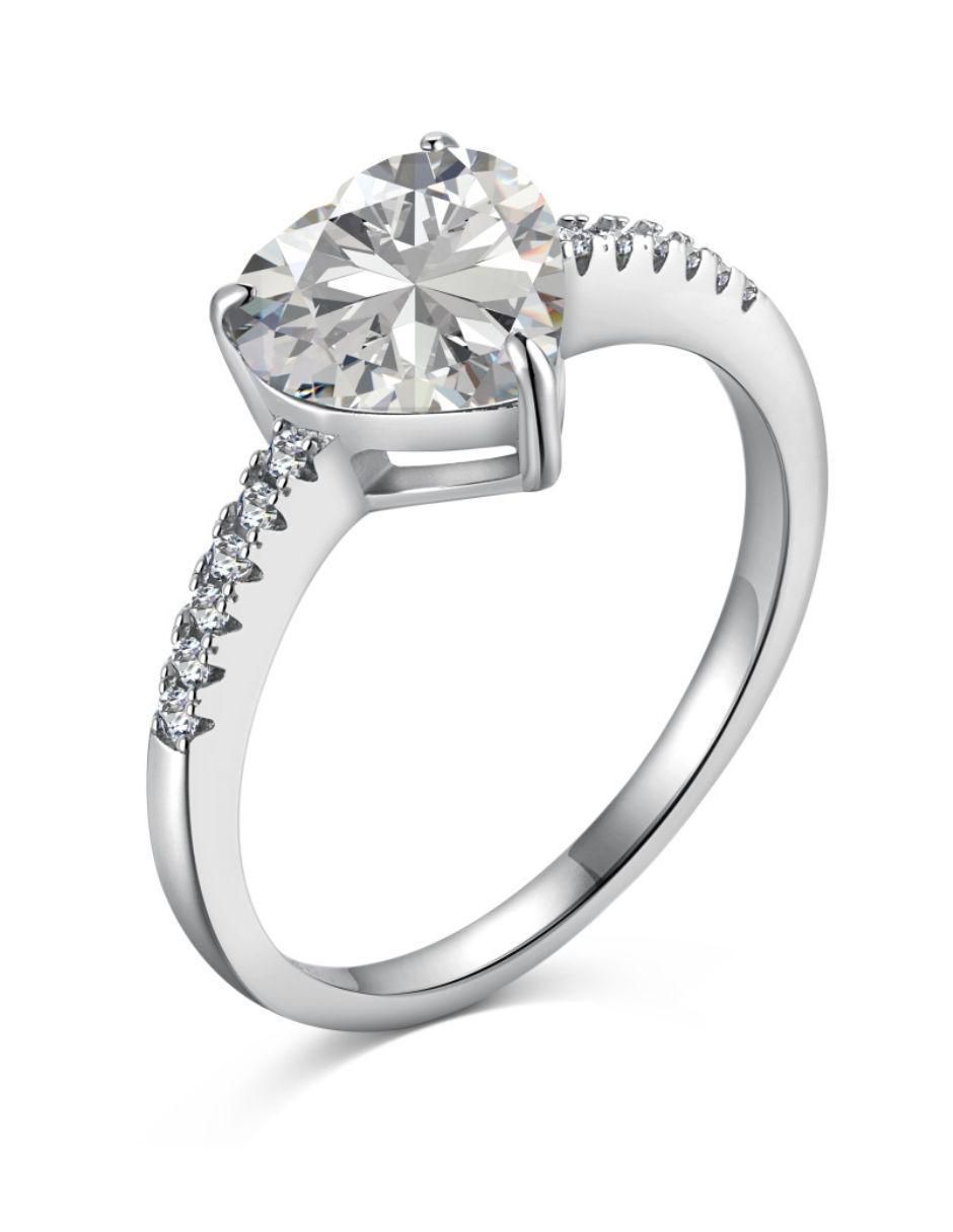 Anillo de compromiso de plata P 925 Shhhh 5