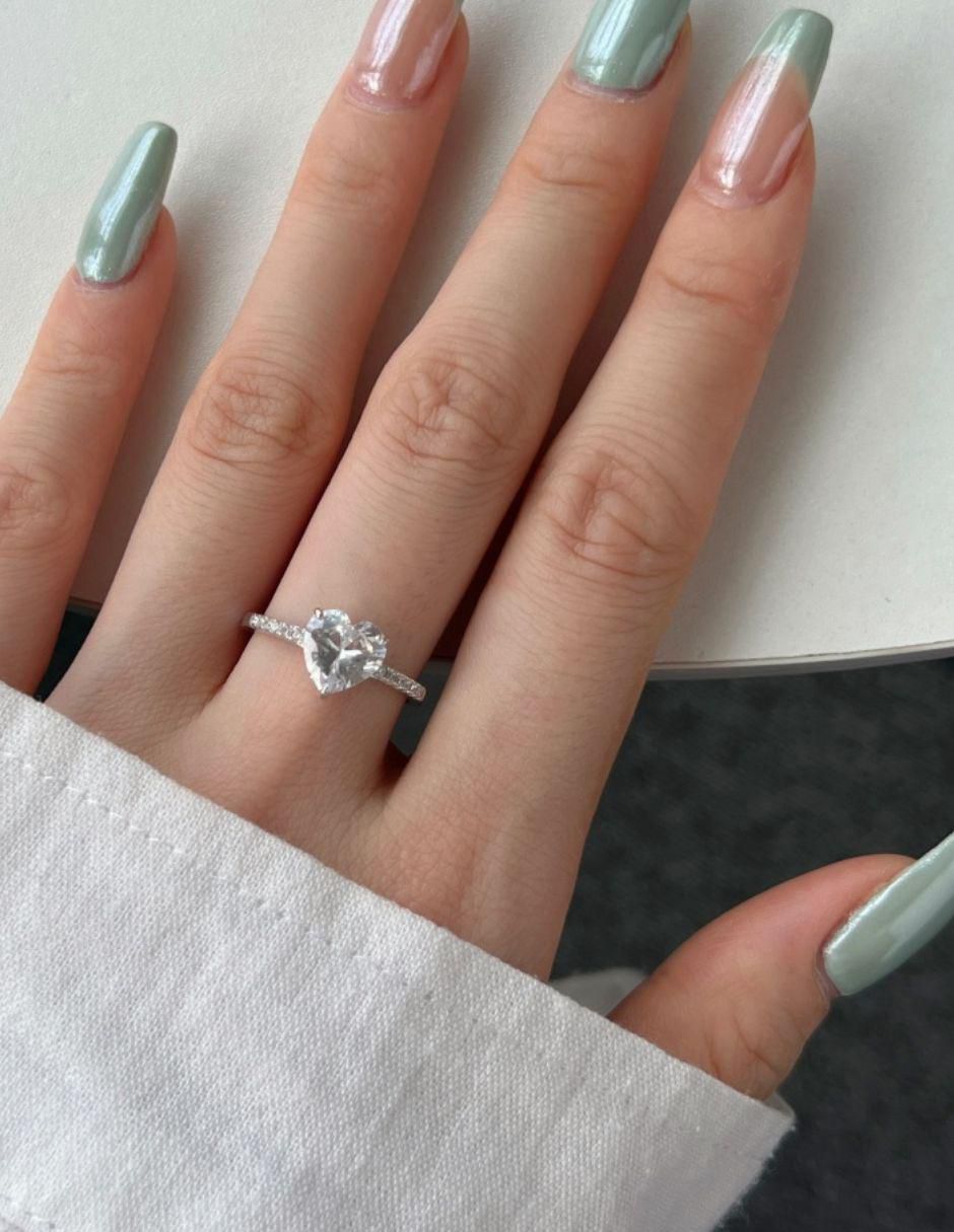 Anillo de compromiso de plata P 925 Shhhh 6