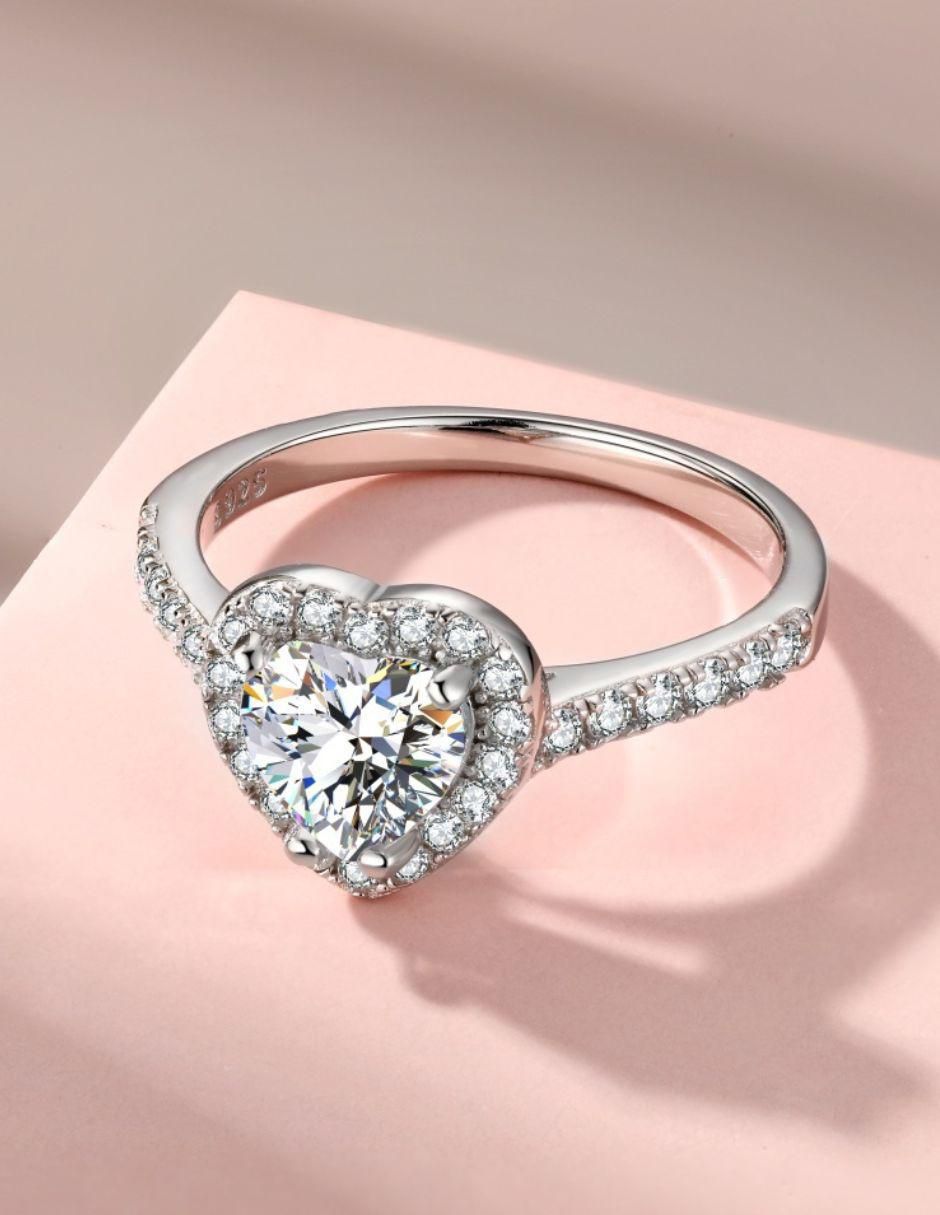 Anillo de compromiso de plata P 925 Eterno 2
