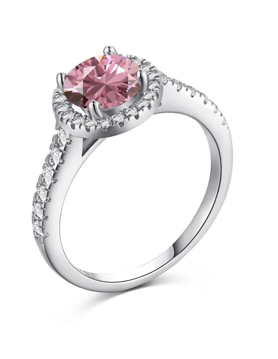 Anillo de compromiso de plata P 925 Lunaria 5