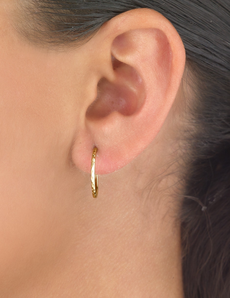 Arracadas de oro 14 K 3