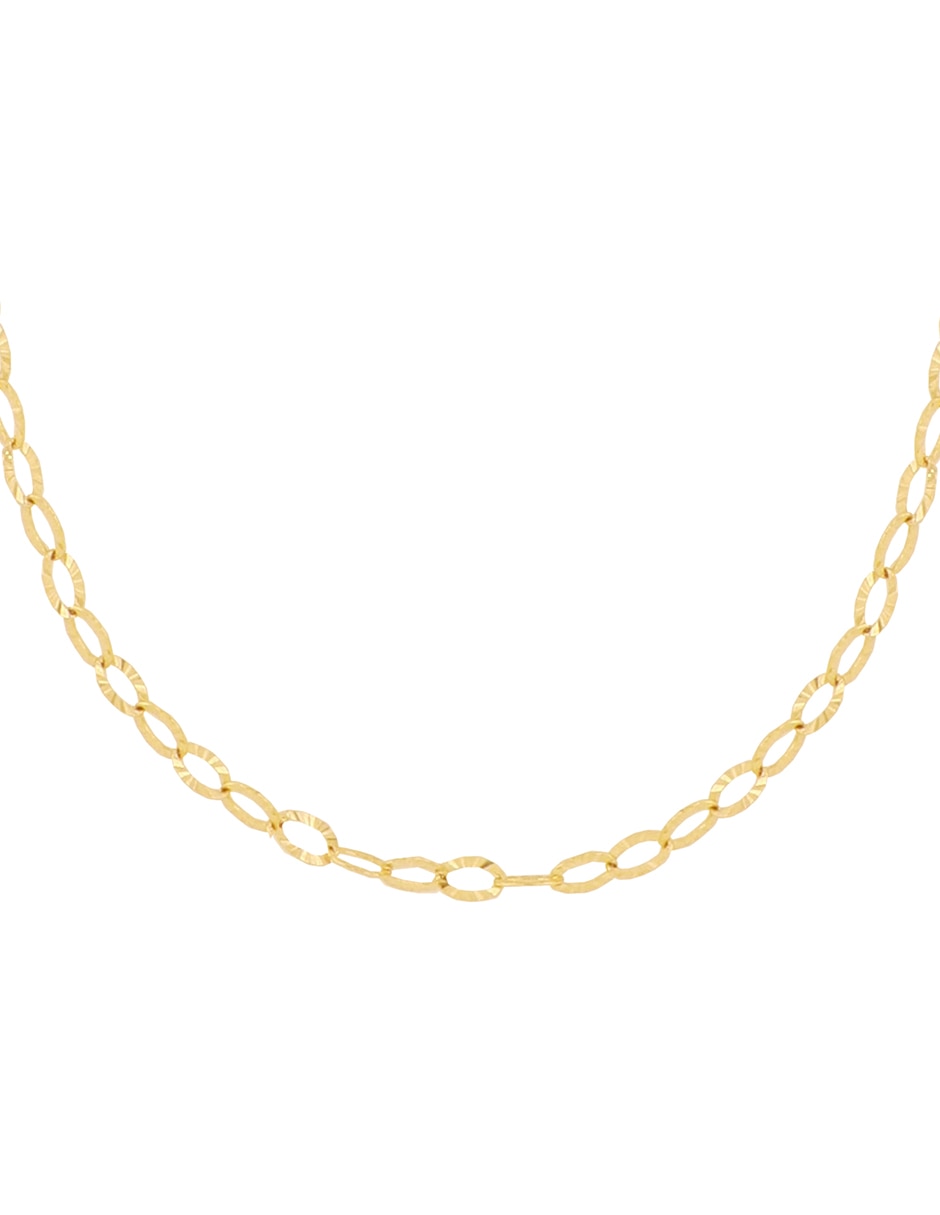 Collar eslabones de oro amarillo 14 K 2