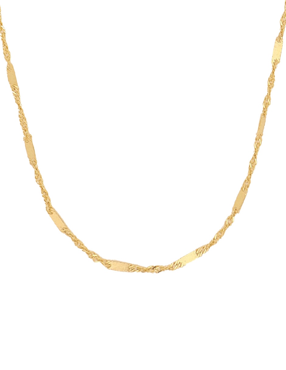 Collar de eslabones Dinasti de oro amarillo 14 K