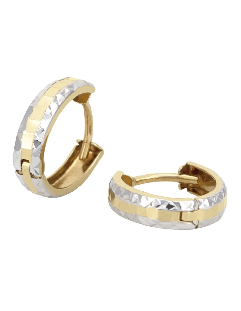 Aretes redondos de oro 14 K Aretes redondos de oro 14 K