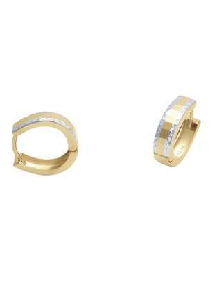 Aretes redondos de oro 14 K con acabado liso Aretes redondos de oro 14 K con acabado liso
