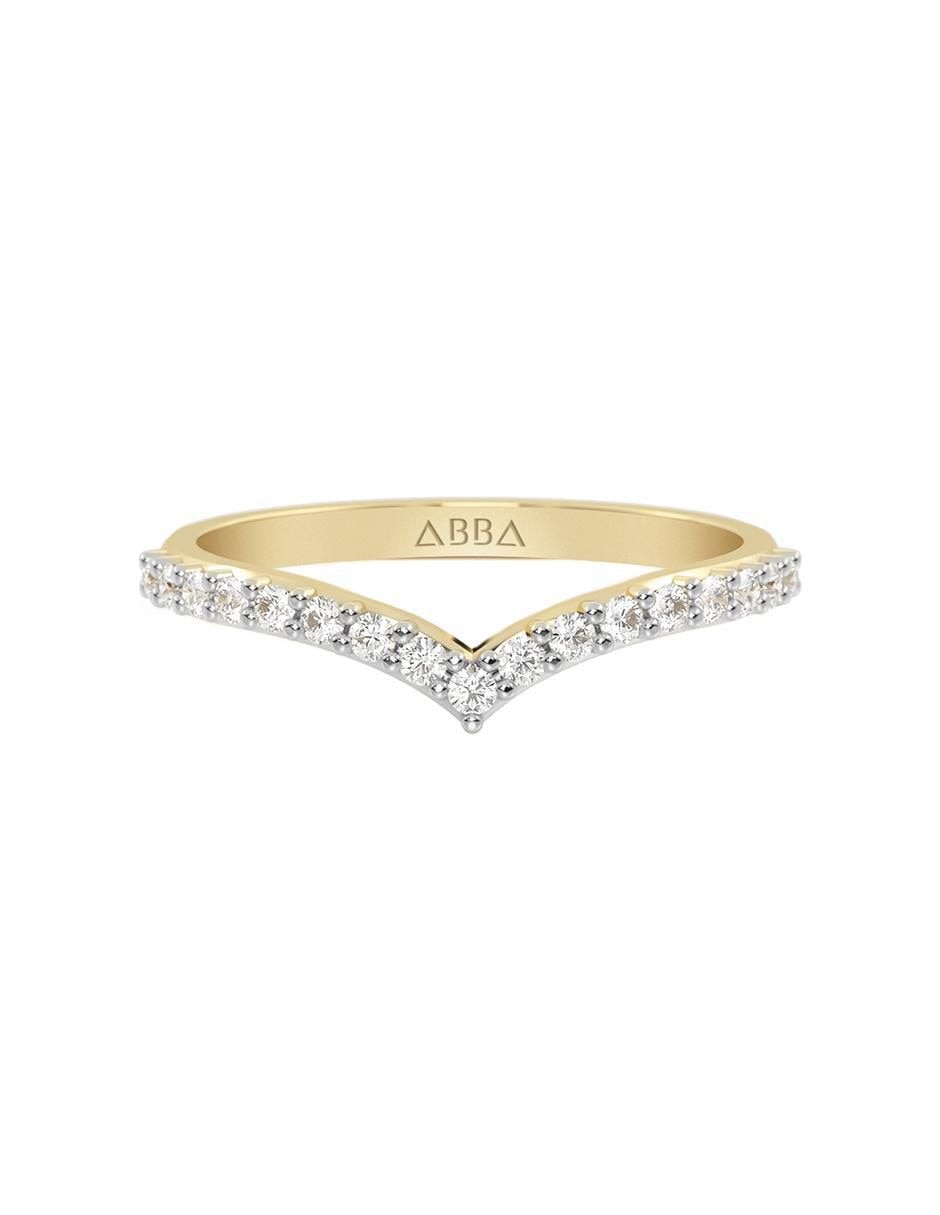 Anillo de oro zirconia brillante Anillo de oro zirconia brillante