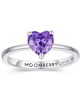 Anillo de corazón P 925 de plata zirconia cúbica brillante Anillo de corazón P 925 de plata zirconia cúbica brillante