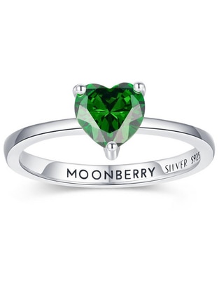 Anillo de corazón P 925 de plata zirconia cúbica brillante Anillo de corazón P 925 de plata zirconia cúbica brillante