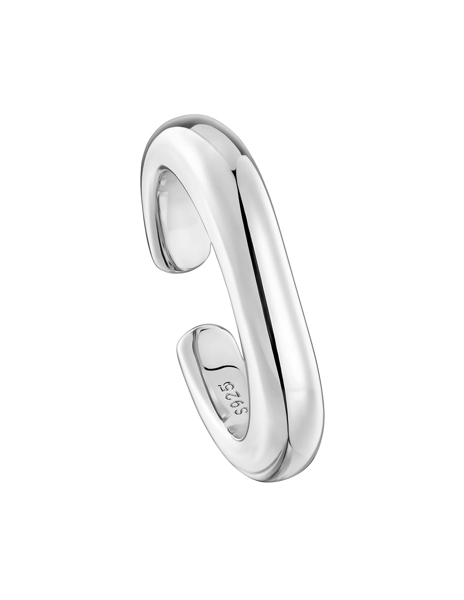Anillo redondo Line P 925 de plata brillante 6