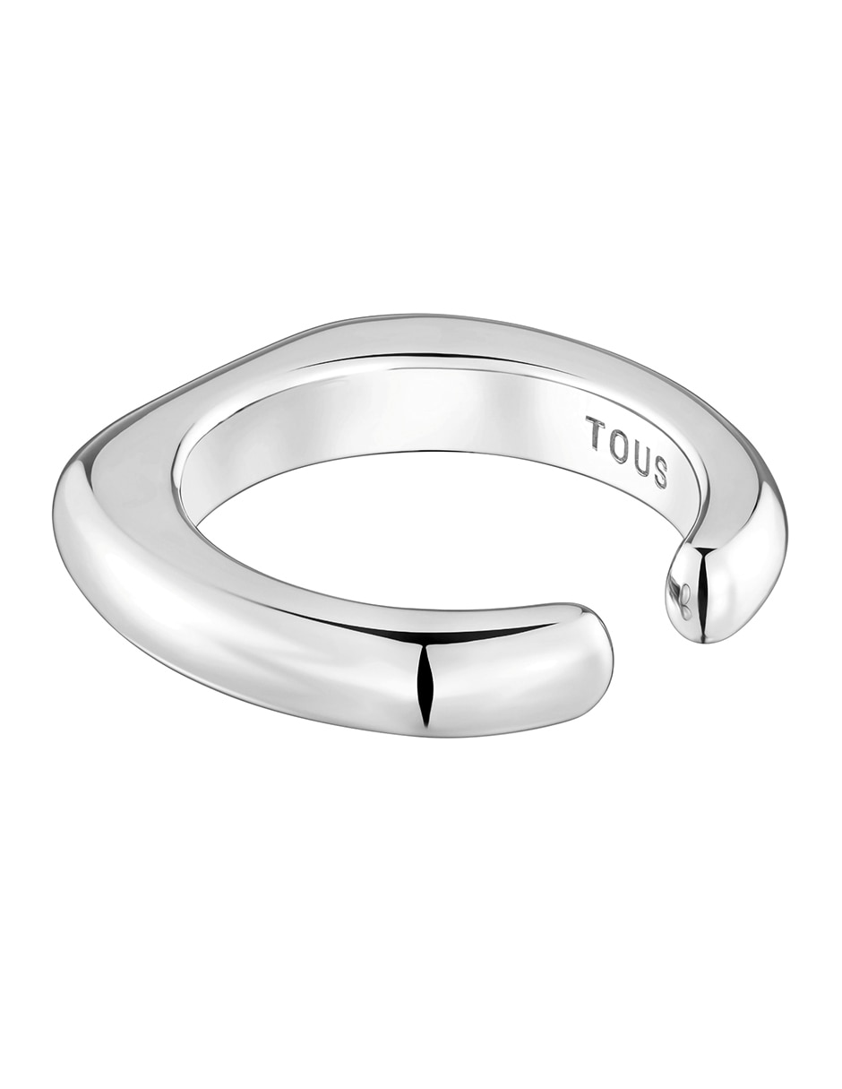 Anillo redondo Line P 925 de plata brillante 5