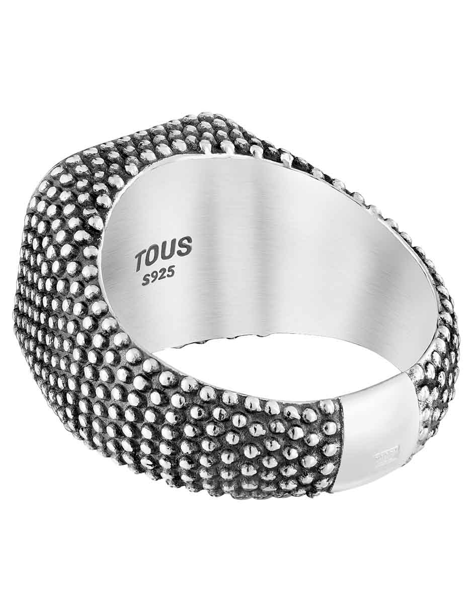 Anillo Man P 925 de plata ónix brillante
