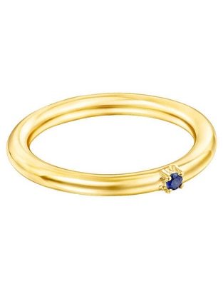 Anillo redondo Ring Mix de plata P 925 zafiro con acabado baño de oro