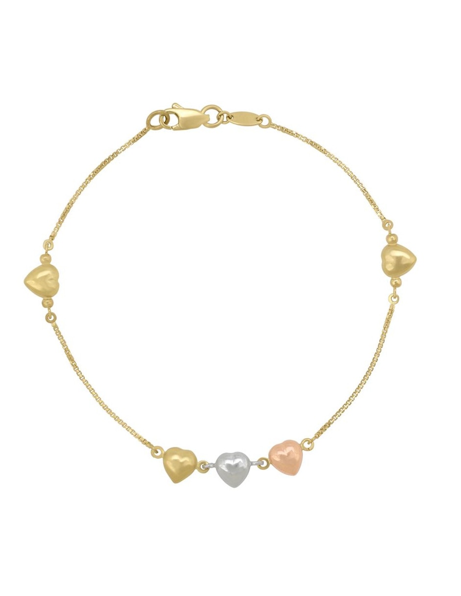 Pulsera de oro florentino 14 K