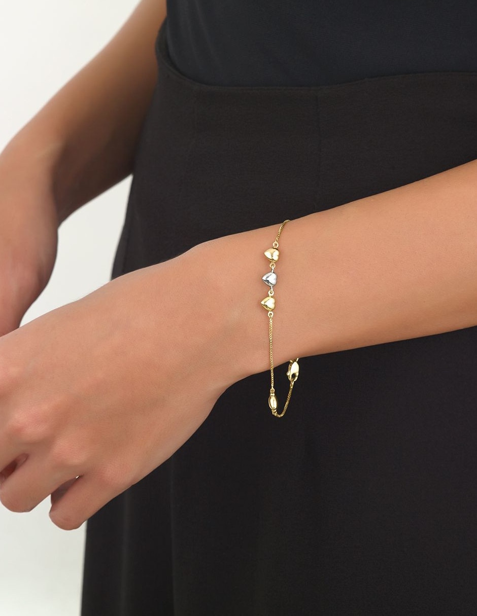 Pulsera de oro florentino 14 K