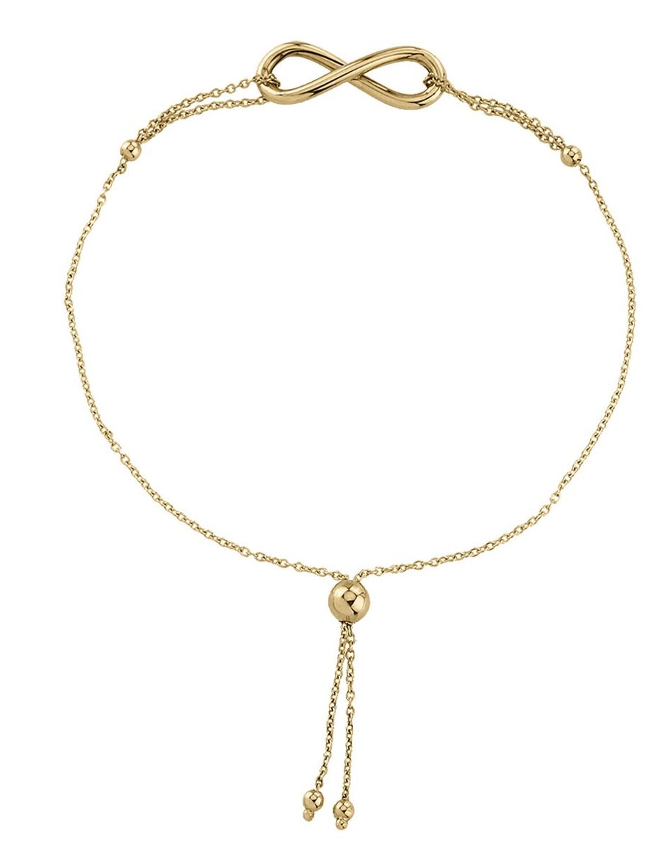 Pulsera de oro 14 k con acabado brillante Pulsera de oro 14 k con acabado brillante