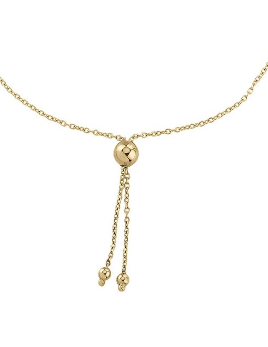 Pulsera de oro 14 k con acabado brillante