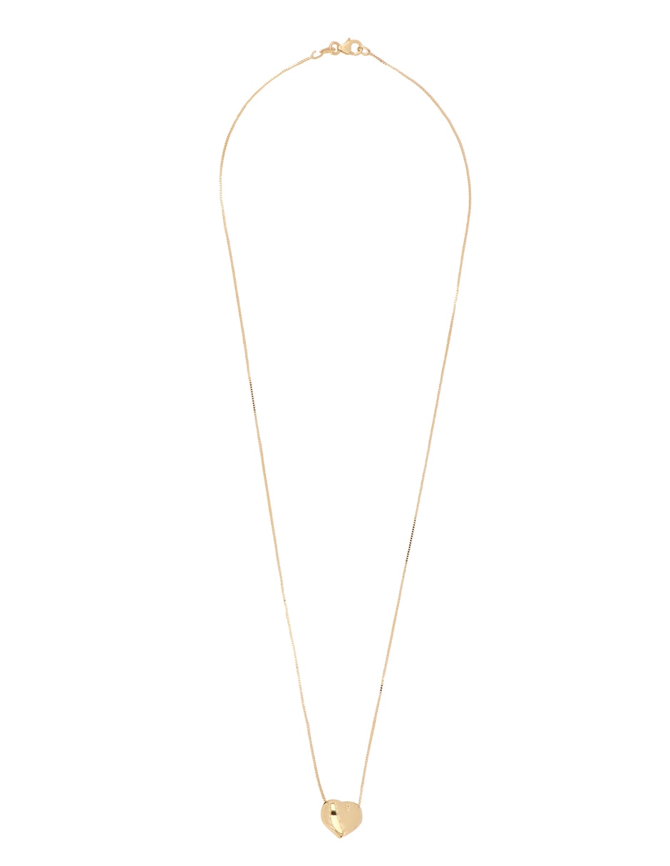 Gargantilla corazón de oro amarillo 14 K 2