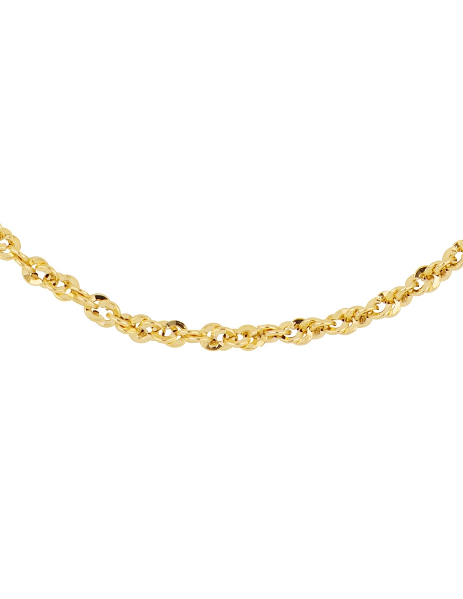 Pulsera de oro amarillo 14 K acabado pulido 3