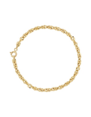 Pulsera de oro amarillo 14 K acabado pulido