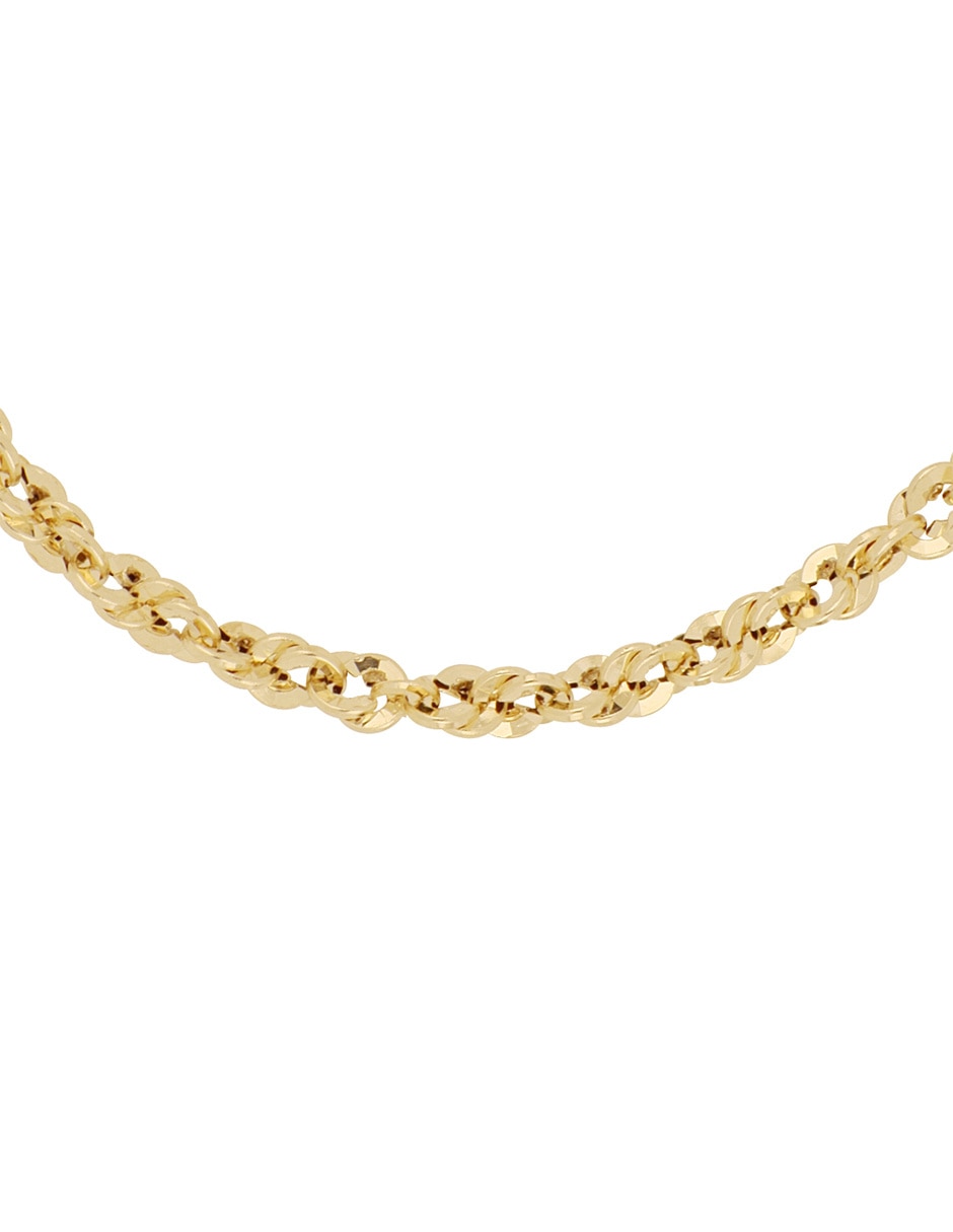 Pulsera de oro amarillo 14 K acabado pulido 2