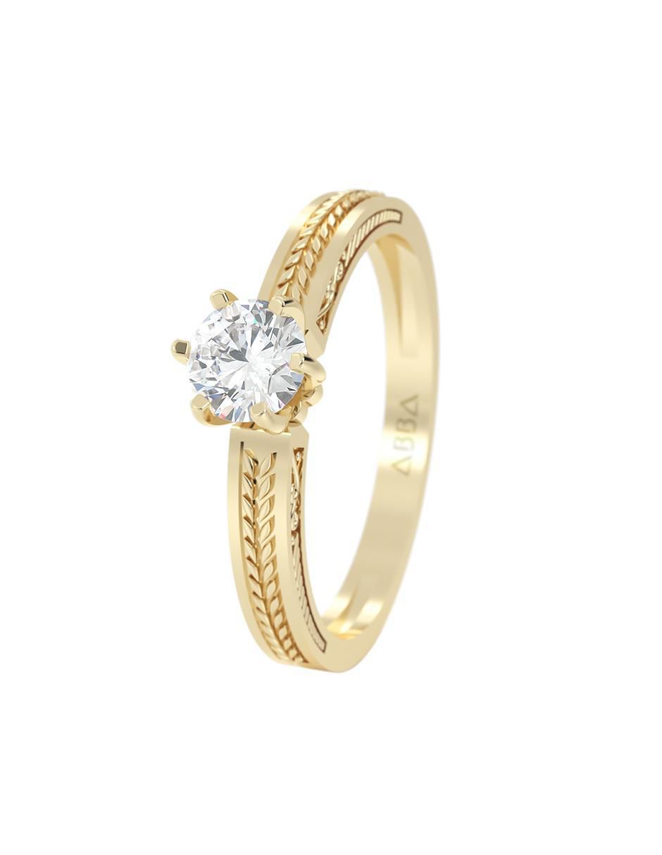 Anillo de compromiso 10 k 6