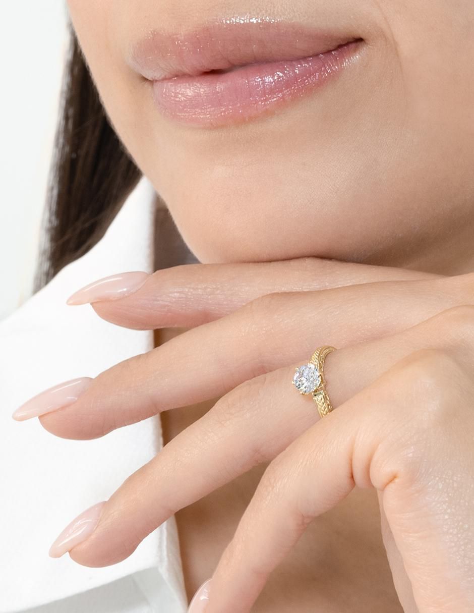 Anillo de compromiso 14 k 4