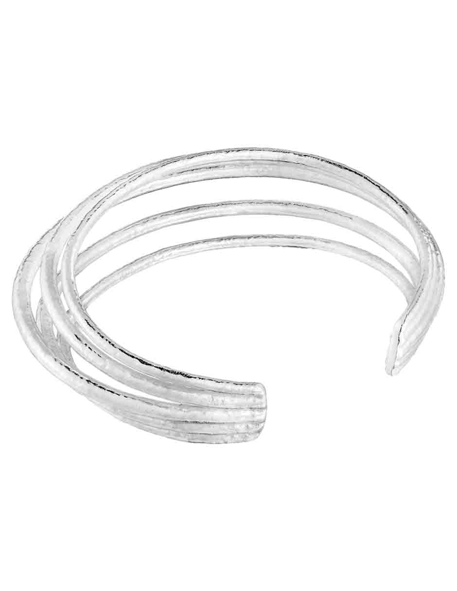 Brazalete de plata P 925 Duna acabado liso 3