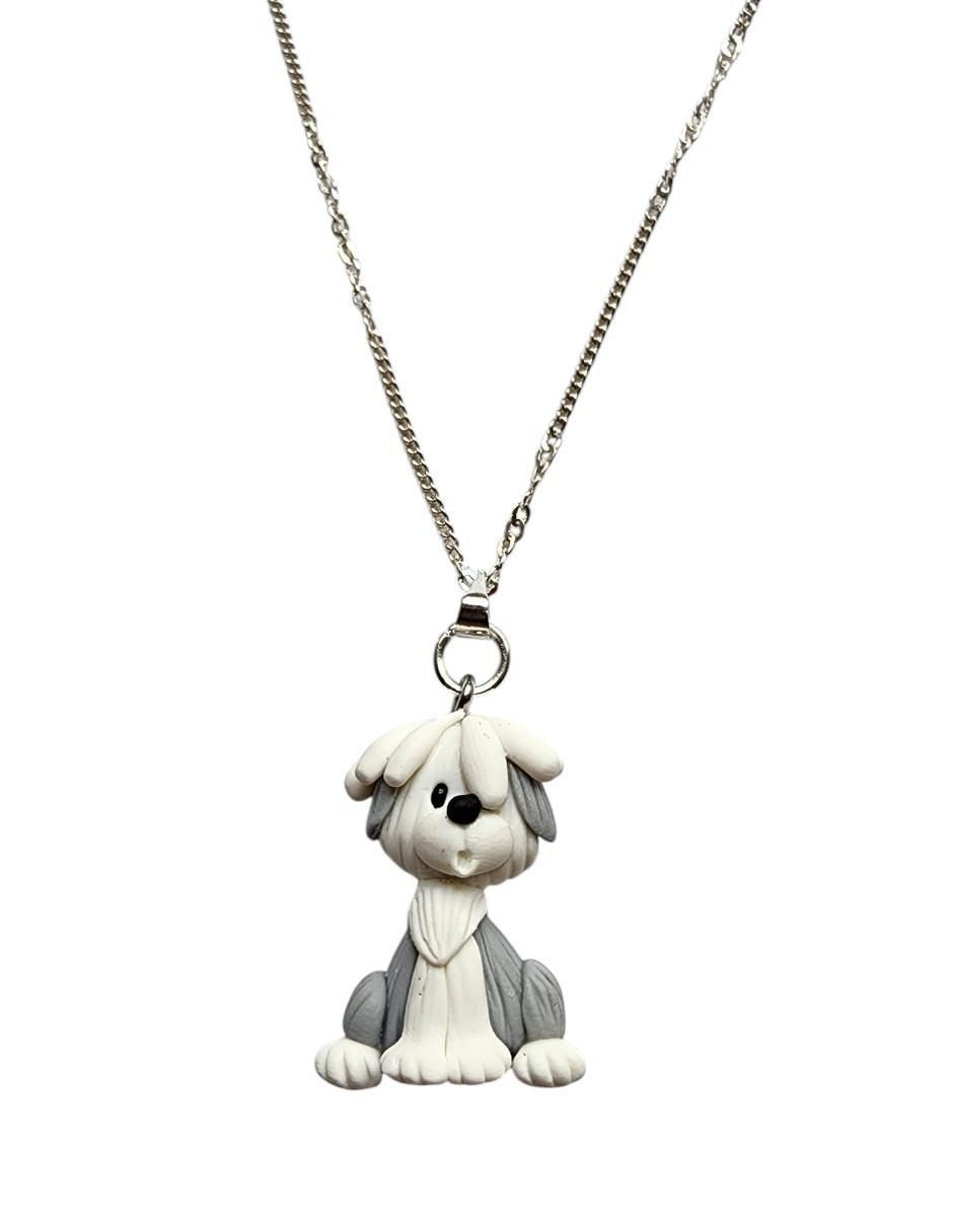 Collar con dije de perro de plata P 925 1