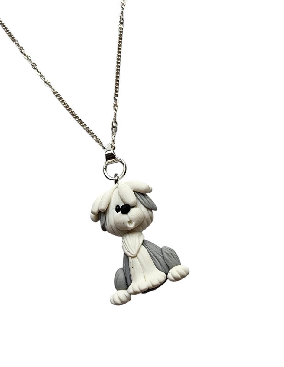 Collar con dije de perro de plata P 925 4