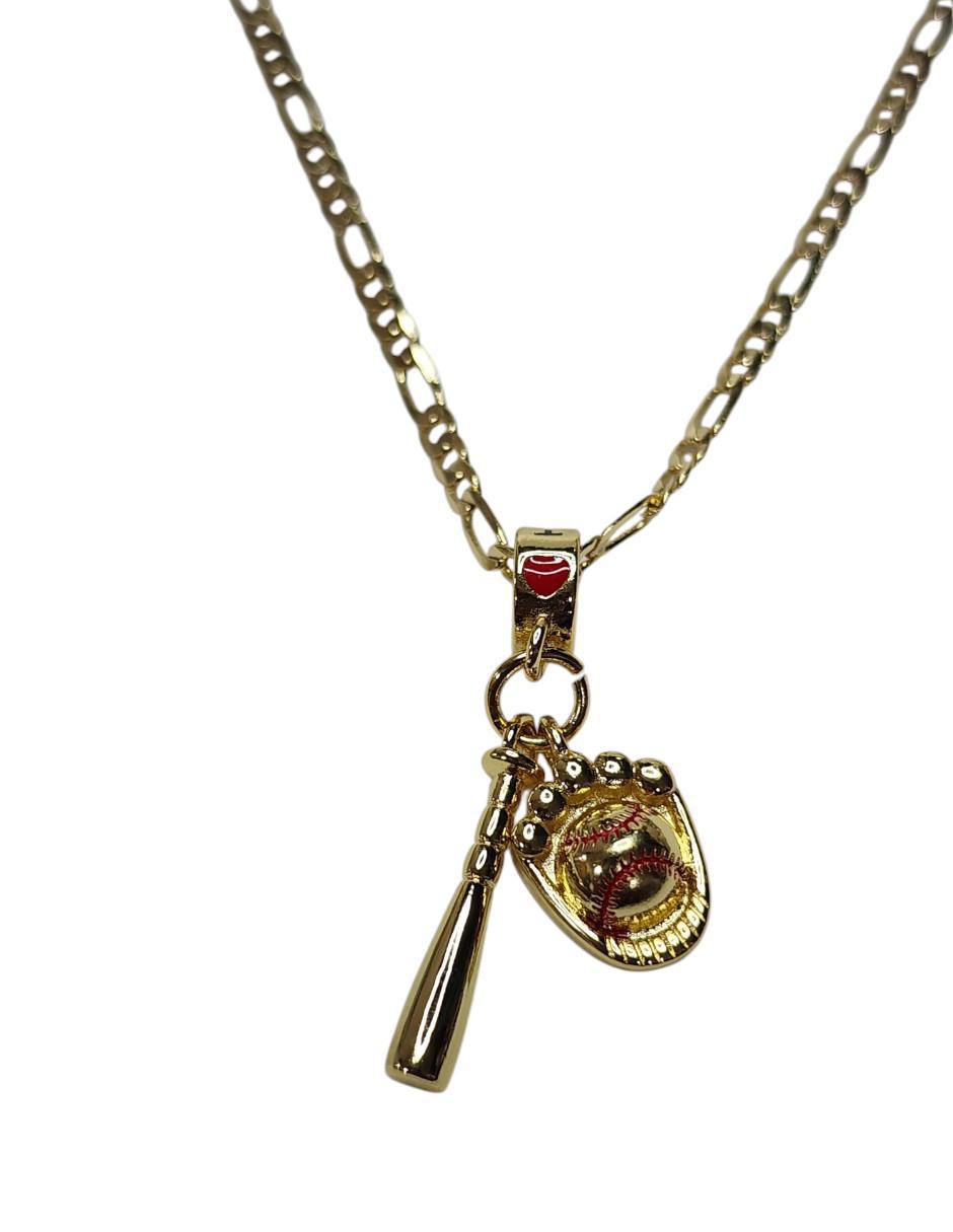 Collar Beisbol de oro laminado 14 K