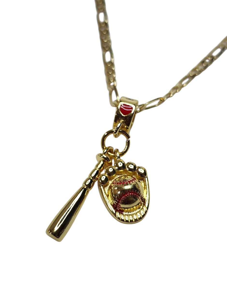Collar Beisbol de oro laminado 14 K