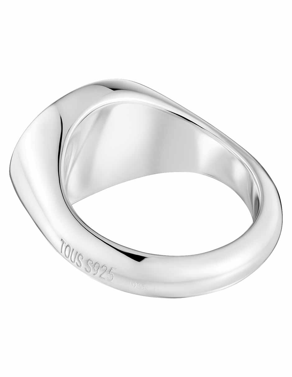Anillo ovalado Basics P 925 de plata brillante 3