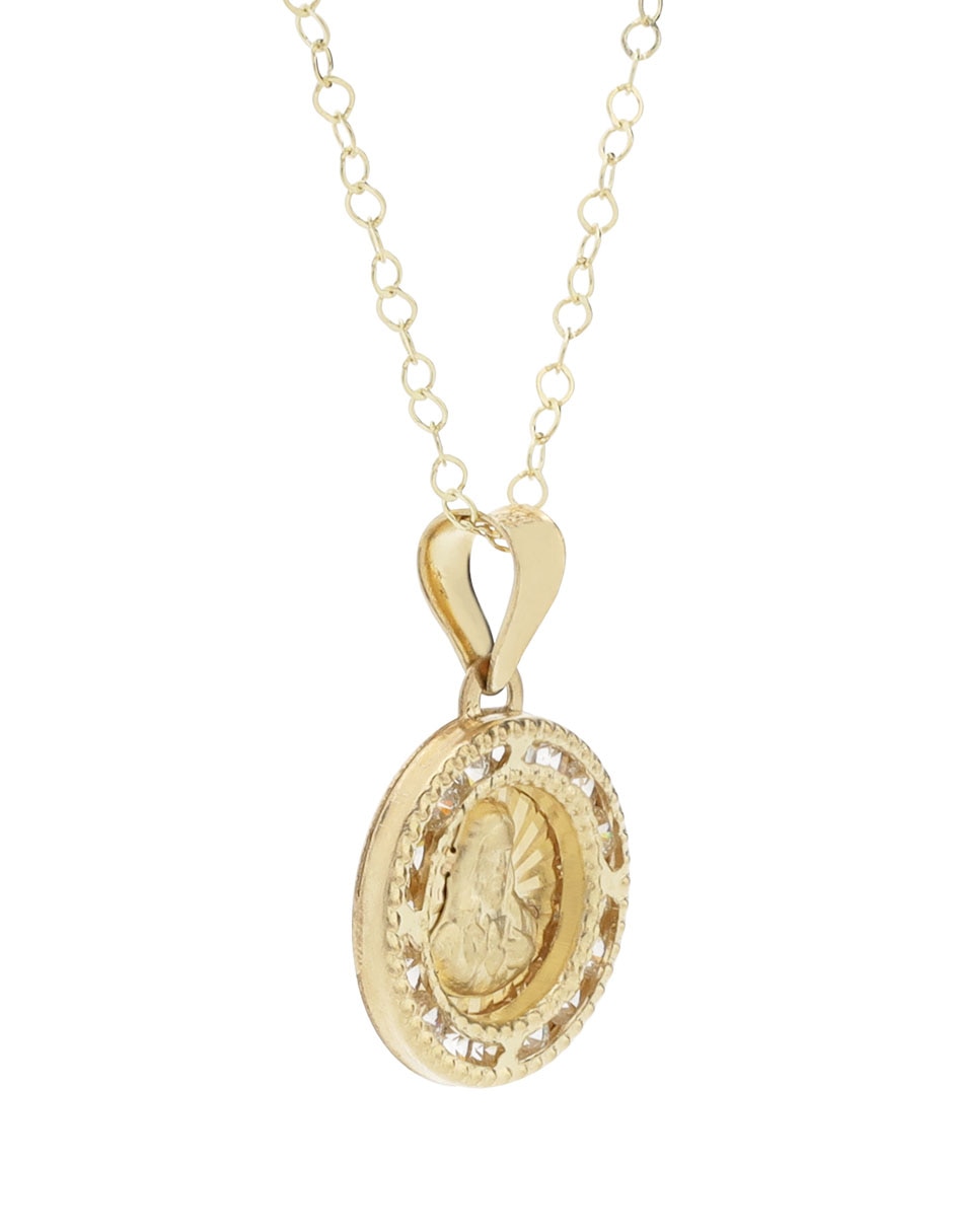 Collar sagrado corazón de oro 14 k