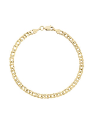 Pulsera de oro 14 K acabado brillante Pulsera de oro 14 K acabado brillante