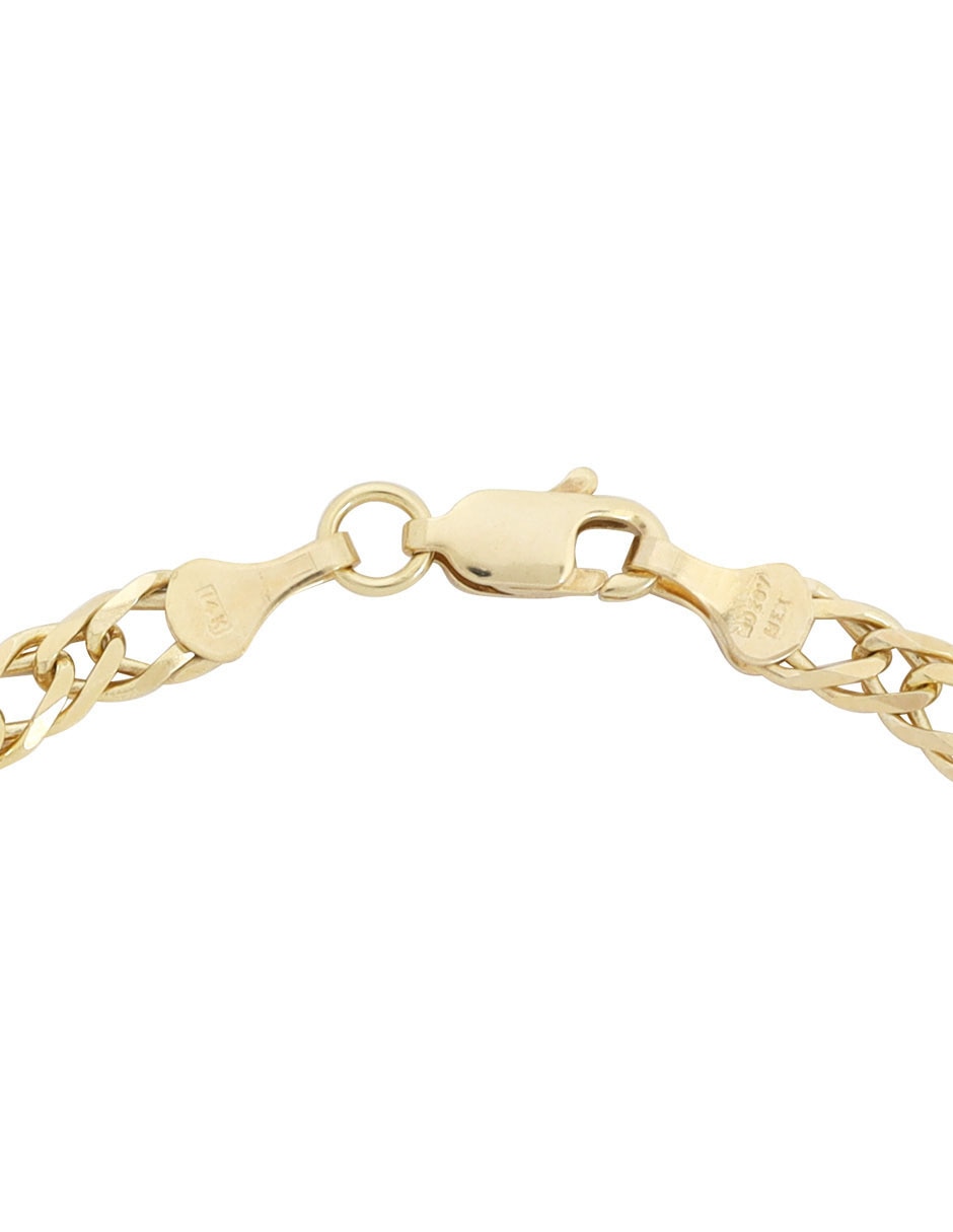 Pulsera de oro 14 K acabado brillante 3