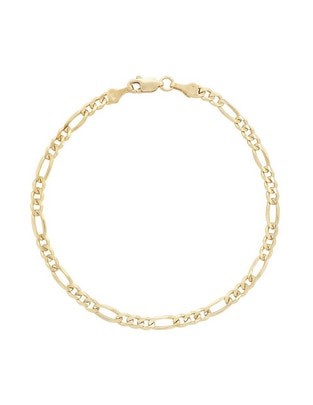 Pulsera de oro 14 K acabado brillante Pulsera de oro 14 K acabado brillante