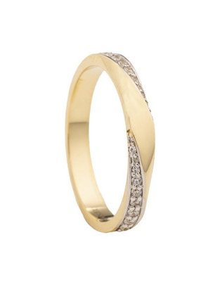 Argolla de oro 14 k zirconia 1