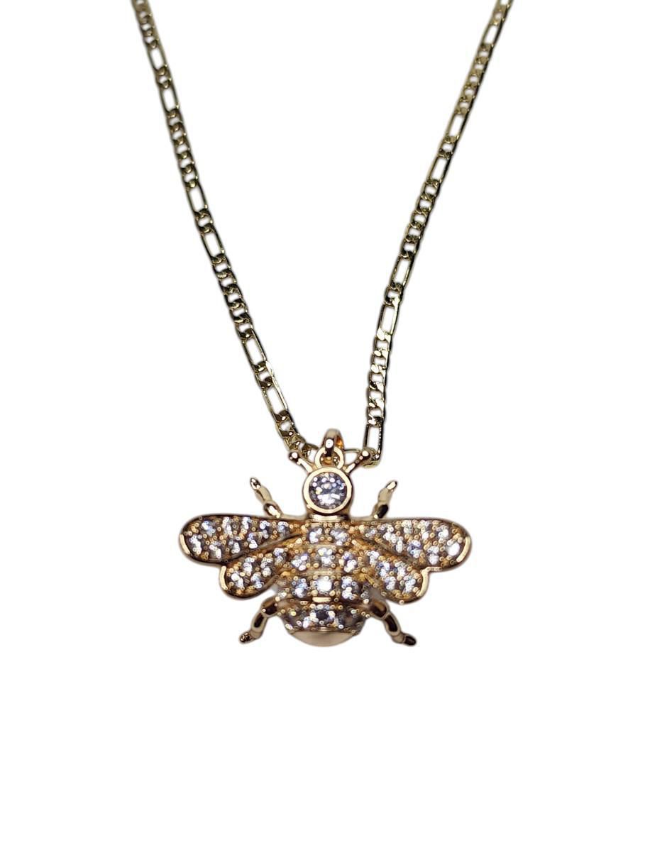 Collar abeja de oro laminado 14 K Collar abeja de oro laminado 14 K