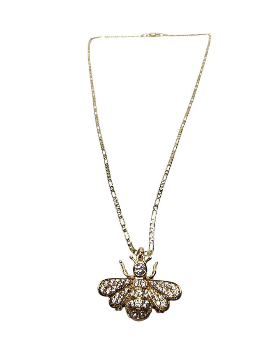 Collar abeja de oro laminado 14 K 2