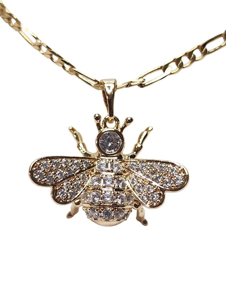 Collar abeja de oro laminado 14 K 5