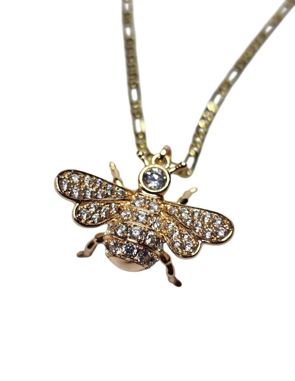 Collar abeja de oro laminado 14 K 6