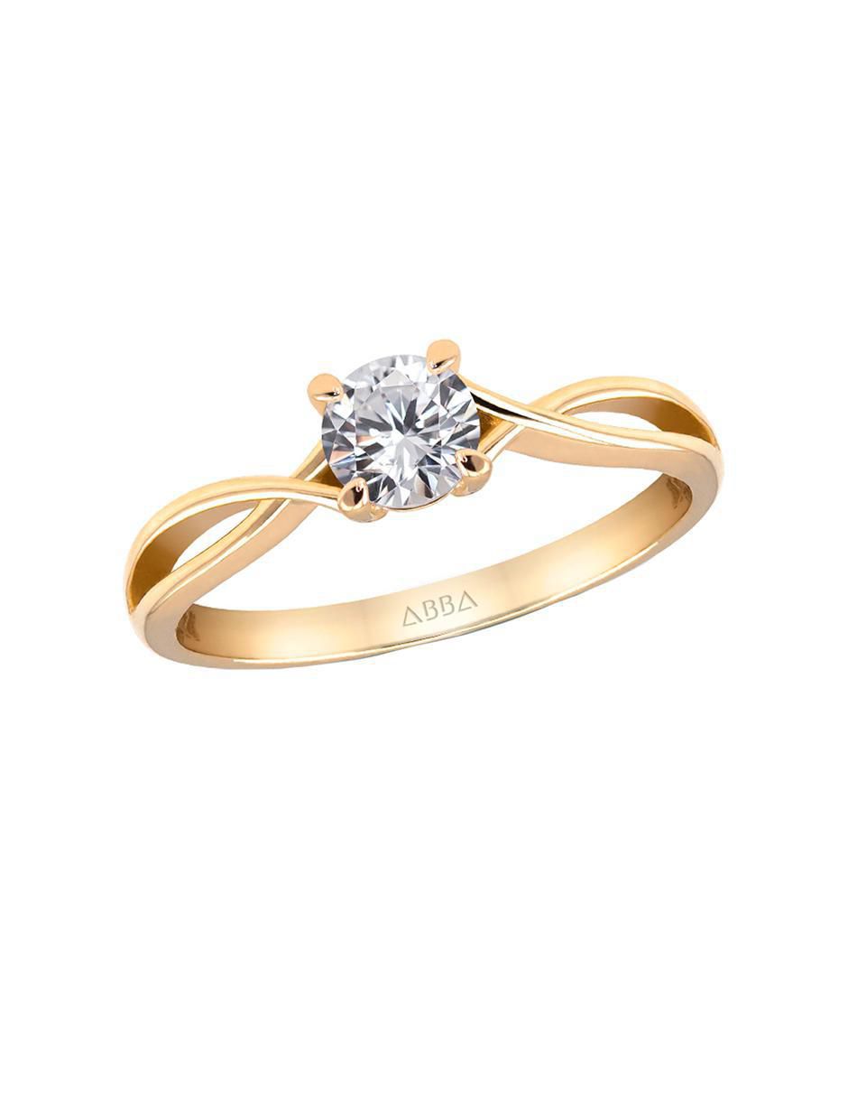 Anillo de compromiso 14 k moissanita 5
