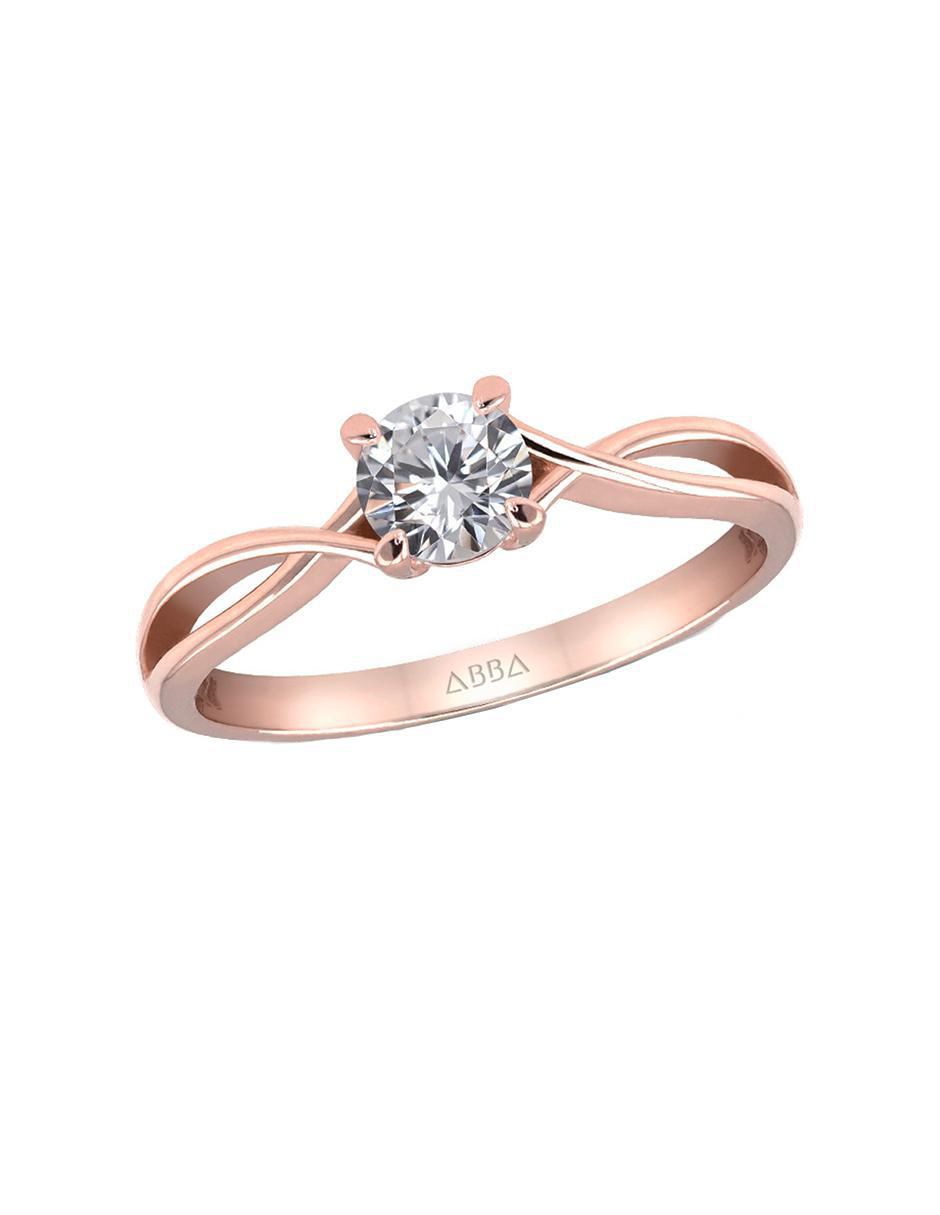 Anillo de compromiso 14 k moissanita 2