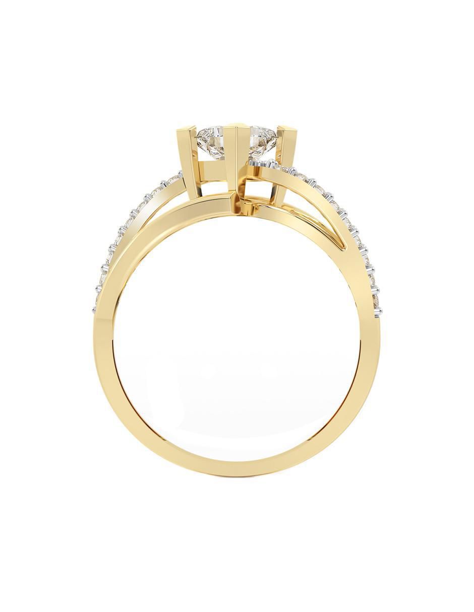 Anillo de compromiso 14 k 5