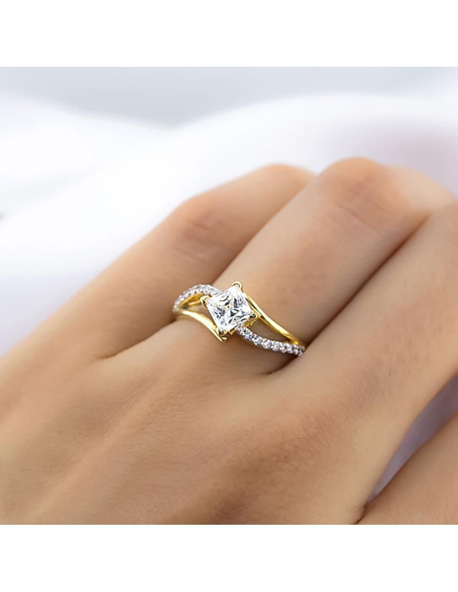 Anillo de compromiso 14 k 4